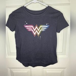 GAP DC Kids Dark Gray Wonder Woman‎ T-Shirt Size Medium